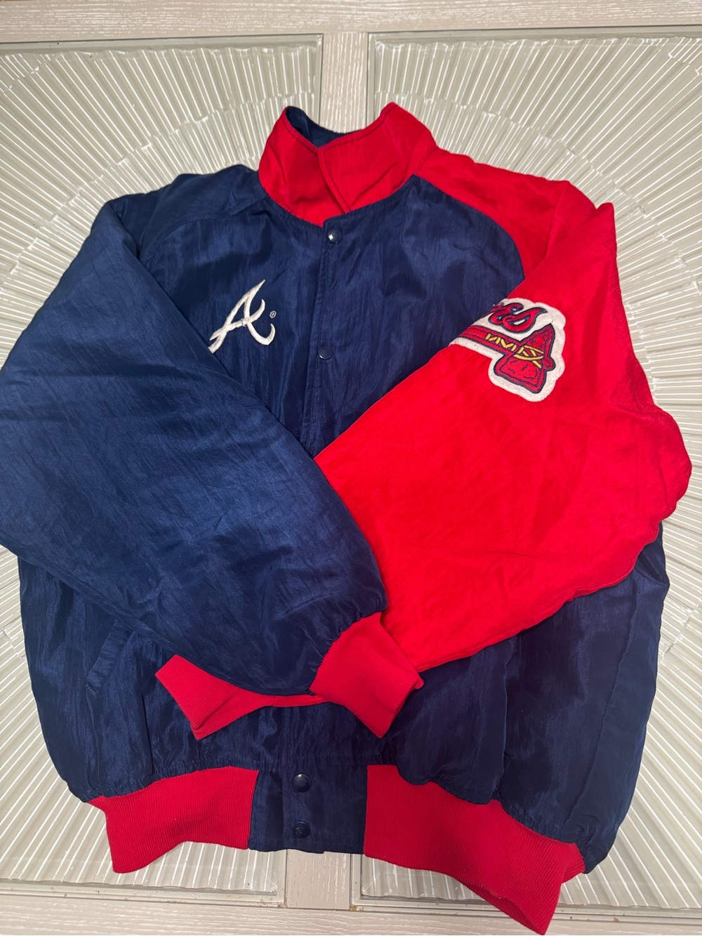 Vintage 90s Atlanta Braves Starter Diamond Collection Jacket Large